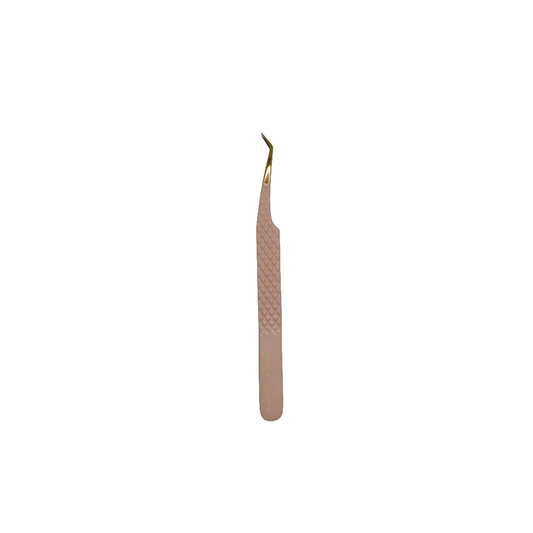 Peachy Nude Fiber Tip Isolation Tweezer